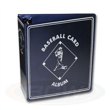 Half Case of 6 BCW Black Football Card Collection 3" D-Ring Albums Binders Books 