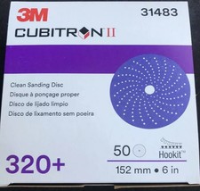 3M Stikit 6/" Blue Abrasive Disc Rolls 1 Roll of 100 Discs 220 Grade 36207