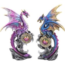 Nemesis Now Gothic Dragon and Skull & Light Up Orb Figurine Skeletal Realm 27cm 