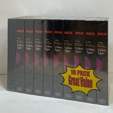 New BASF -T-130 1 Extra Quality 6.5 Hour Blank VHS Tapes-4 Pack In Shrink