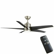 Hunter 50882 Indoor Swanson Ceiling Fan with LED Light Brushed Nickel/Chrome