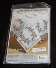 Herrschners Violets Bed Quilt Stamped Embroidery for sale online | eBay