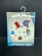 Embellishments Button Hole Shoe Charms Cloggy Shoe Badges 20 x Mixed Croc 