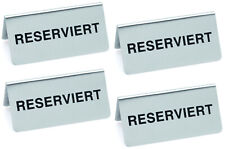 Tischaufsteller 5 Stück beschriftbar Reserviertschild Tischschild Reserviert 
