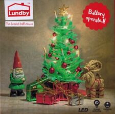 Weihnachtsbaum Geschenkpakete Tomte Julbock Lundby beleuchtbar 