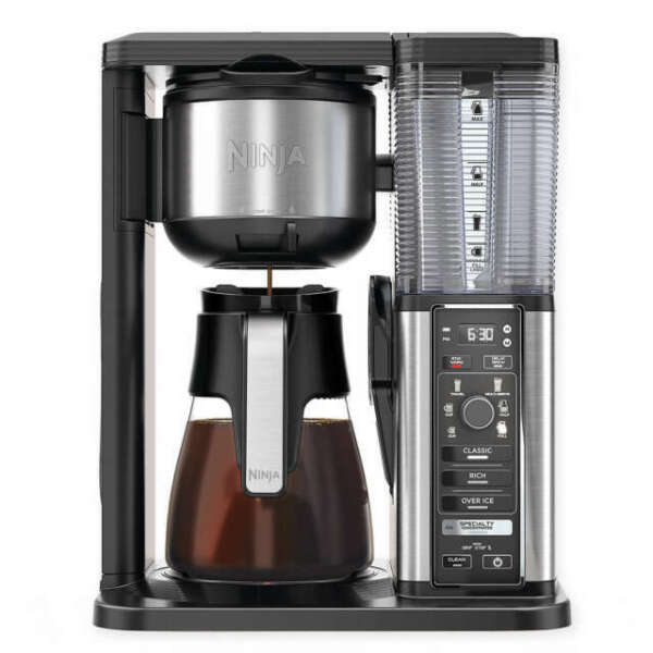 Mr. Coffee BVMC-SJX33GT Programmable Coffee Maker 12-Cup - silver/black working Photo Related