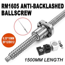 3set anti backlash 16mm ballscrew RM1605-350//650//650mm-C7+ballnut+endmachine CNC