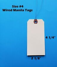 Pack of 1000 12204 Avery White Marking Tags Strung 1.75 x 1.093-Inches 