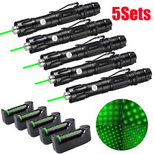 2pc 20 Miles Green Zoomable 532nm Laser Pointer Pen Visible Beam Light Torch for sale online 
