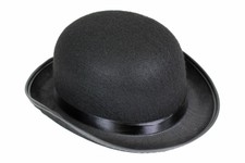 Melone Wolle Hut Steampank Gothic Bowler Coke Hat Rockabilly Cap Charlie Chaplin