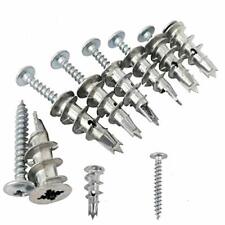 KURUI Drywall Anchors and Screws Assortment Kit 530PCS 265 Plastic Wall Anchors and 265 Philips Galvanized Flat Head Screws 6 Sizes with Self Drilling Drywall Anchors and Organizer Box 