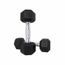 30lbs for sale online Weider DRH30 Rubber Hex Dumbbell with Knurled Grip 