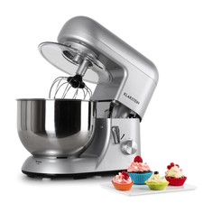 DMS 5L Robot de cocina 1400w Batidora Amasadora con Bol acero inoxidable plata