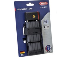 Gray//Blue 11.8 Square Shackle Abus 770A SmartX Keyless U-Lock