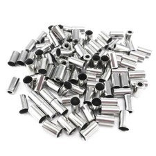 100pcs Bicycle Housing End Caps Bike Ferrules Ferrule Brake Cable Metal JB
