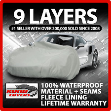 9 Layer Car Cover Indoor Outdoor Waterproof Breathable Layers Fleece Lining 6523