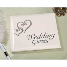 Gibson White and Gold Guest Book For 500 Guests Pen Included 9.75'' W x 7' C.R 