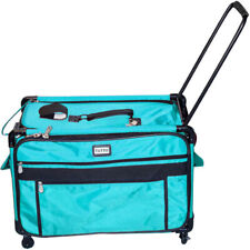 Sewing Machine Rolling Cart Carrying Case Trolley Tote Purple Bag  Transporting