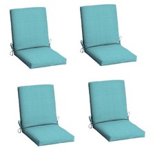 Turquoise Replacement Patio Chair Cushion Set Of 4 Outdoor Dining Turquoise Replacement Patio Chair Cushion Set Of 4 Outdoor Dining Cushions Seat Ebay