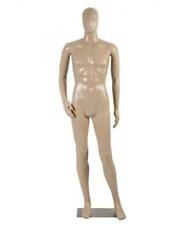 50013 15 Tall Male Mannequin Head Durable Plastic Black 