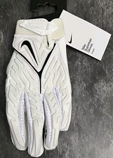 rare Nike Superbad 6.0 Alpha Logo Football Gloves White