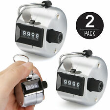 4 Digit Mechanical Lap Tracker Manual Clicker with Metal Finger Ring Hoop Holder Beautymei Handheld Tally Counters 