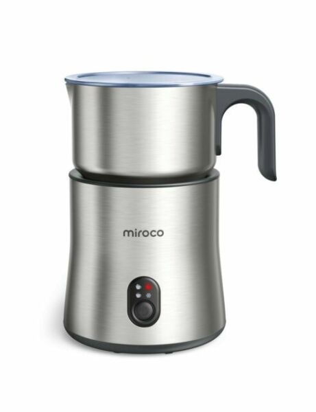 HadinEEon Electric Milk Frother & Warmer 500ml White for Making Cold Hot Coffee Photo Related