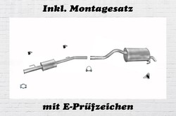 f/ür CLIO II 1.4 FLIE/ßHECK 75hp 1998- ETS-EXHAUST 5236 Auspuff Auspuffanlage