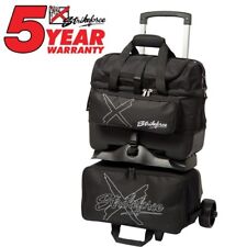 KAZE 3 Ball Deluxe Bowling Roller Tote Bag Double Smooth PU Wheels Spare Add On 