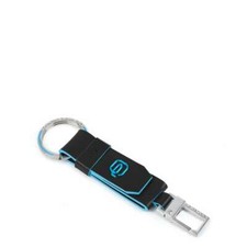 Portachiave Pc4216b2 Piquadro in Pelle chiuso da Zip con 2 Anelli Blue  Square | Acquisti Online su eBay