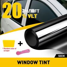 ORDERS $75 UP! DNF WINDOW TINT FILM 1 PLY BLACK 20% 60" X 100 FT FREE SQUEEGEE