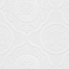 Vintage YORK Wallcovering Wallpaper Textile CE8824 Off White Double Roll NEW