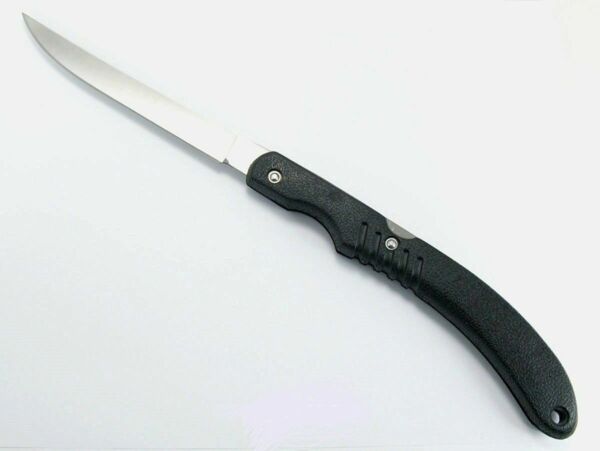 Folding Fish Fillet Knife Stainless Slim Blade 7-1/4