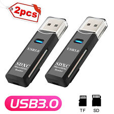2Pcs New High Speed Mini Usb 2.0 Micro Sd Tf T-flash Memory Card Reader Adapter 
