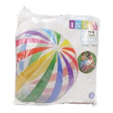 2 pack Colorful  Beach Ball Intex Jumbo Big 42"  Inflatable Glossy Pool Party 