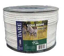 TrustBreech-Made in USA-Solid Cotton Lead Rope for Horses & Livestock –10 Foot Long and 5/8 inch Thick 16MM Replaceable Heavy-Duty Satin Bolt Snap – Soft 