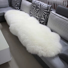 Teppich Bettvorleger Auflage 100x60cm IKEA TEJN Lammfellimitat in weiß; 