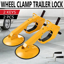 ASMSW Wheel Lock Clamp Boot Tire Claw Auto Car Anti Theft Lock for Parking Car Truck RV Boat Trailer 