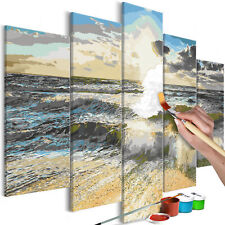 Malset mit Holzrahmen 100x50 Leinwand Erwachsene Gemälde Kit DIY n-A-0608-d-m