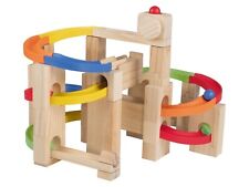 Purzelbären Holz Baum Kugelbahn Murmelbahn Kaskadenturm Spielzeug für Kinder Neu 