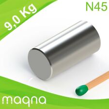 5 x Runder Magnet mit Chromblende und Knauf bis zu 11 Kg 51 mm Durchmesser Griff 