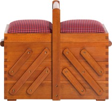 Prym 612577 Holz S wei/ß mit Stoff N/ähkasten,