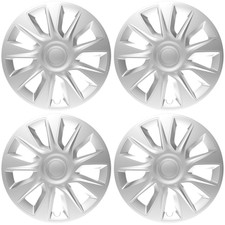 TopTech Velocity 13 Inch Wheel Trim Set Matt Black Set of 4 Hub Caps Covers