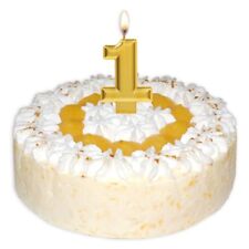 10cm 4  mit Halterung für Kuchen Torten Geburtstag Zahl ca Zahlenkerze Gold Nr