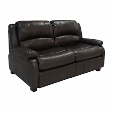 Chaise Lounge Sex Chair Yoga Black Faux Leather Armless Curved