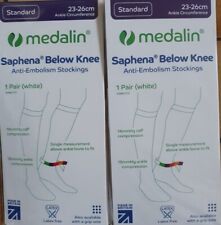 1 Pair Saphenamedical Below Knee Anti-embolism Stockings Green Open Toe  Small for sale online