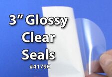 Clear Round Stickers 1.25 inch 1 1/4" Box Seals Labels 4292CM 50 Sheets 