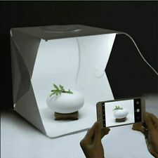 STUDIO SET FOTOGRAFICO GRANDE 40 CM LIGHT BOX CON ILLUMIN. LED 6 SFONDI  PORTATILE