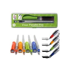 Pilot 007692 - Parallel Pen 3.8 mm - Stilografica - Verde - Pennino Broad -  Ink Nero
