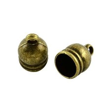 Iron Filigree Cone End Caps Red Copper 8 x 40mm 30 Pcs AFindings DIY Jewellery